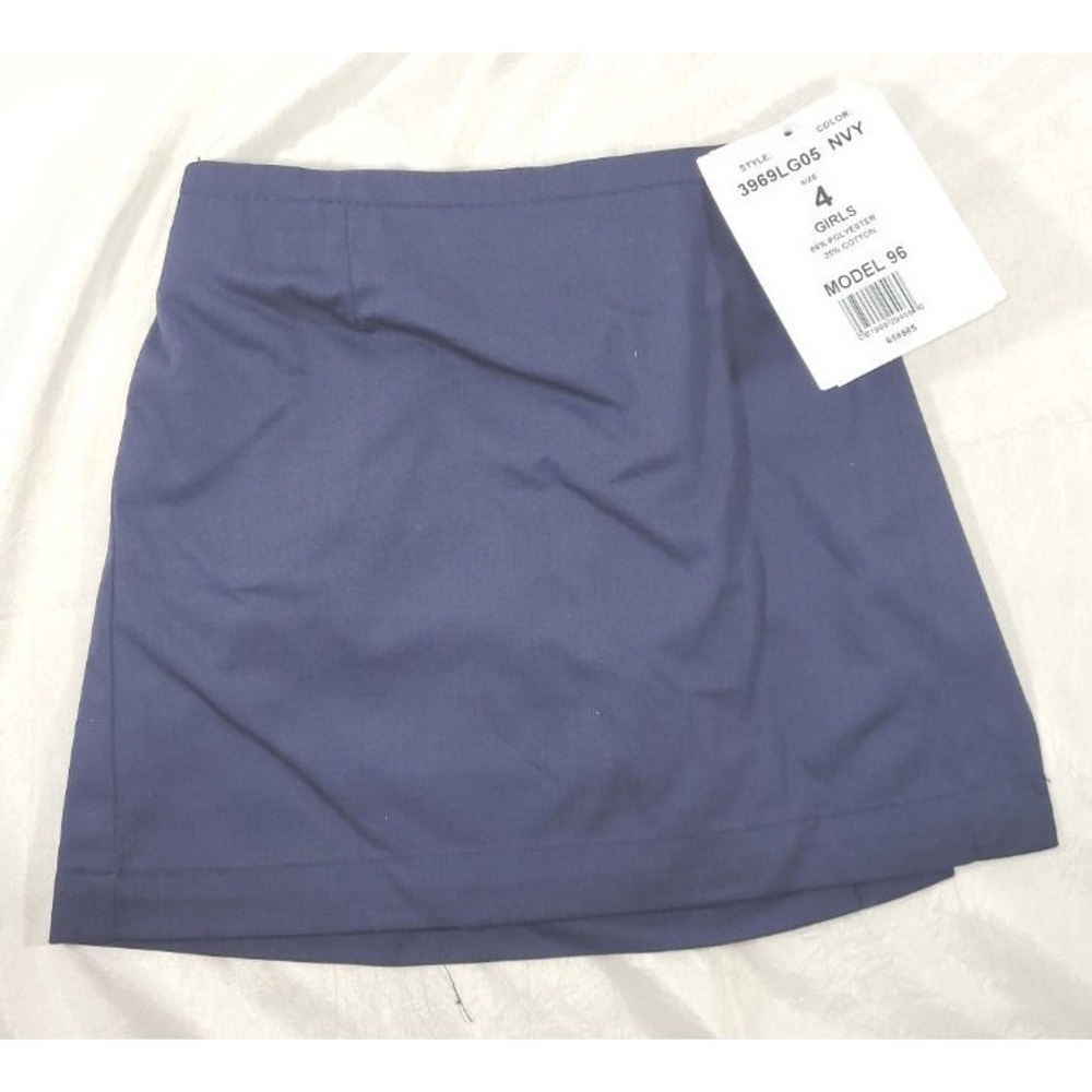 Becky Thatcher Girl's School Uniform Skort #3969LG05 - Navy Blue - Size 4